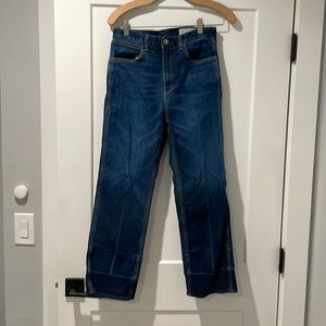 Rag & Bone high rise cropped wide leg